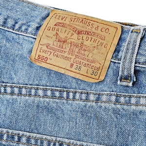 Vintage Levis 550 Jeans Relaxed Fit Blue Denim‎ Men's W 38 x L 31 1999 Canada